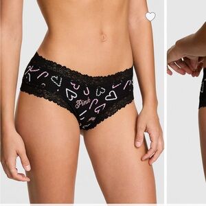 PINK Black Lace Panty panties underwear
Victoria's Secret candy cane hearts